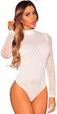 Carolina Dress Body Vestidos Ropa De Moda Para Mujer De Fiesta y Noche Elegante Casuales (M, White) VE0036
