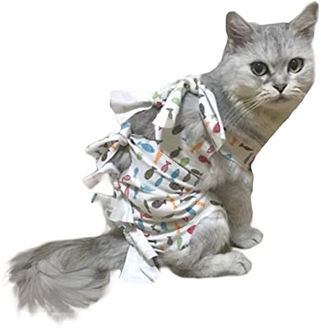 Wildgirl Pet Cat Dog After Surgery Wear Female Cotton Sterilization Operation Recovery Suit