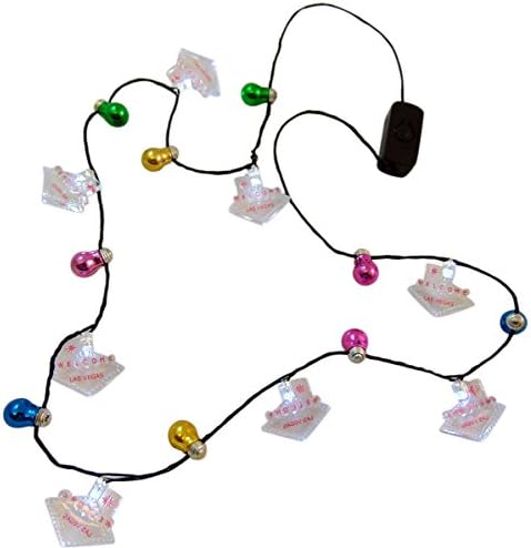 Shawshank Flashing Las Vegas Souvenir Necklace Festive Party Wear for Him or Her
