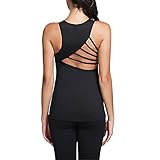 Tulucky Women's Soft Lightweight Cowl Back Tops Yoga Fitness Sports Sleeveless Shirts