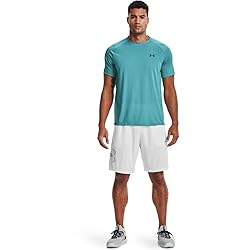 Under Armour Mens Tech Graphic Short , White