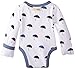 L'ovedbaby Unisex-Baby Newborn Organic Kimono Bodysuit, Slate Umbrella, 3-6 Months
