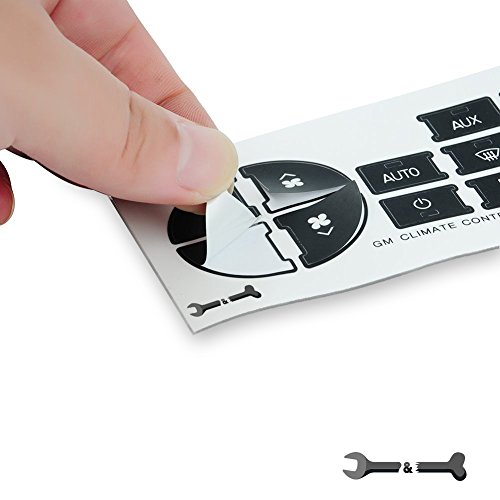 AC Dash Button Repair Kit For Select GM Vehicles - Fix Ruined and Faded A/C Controls & Restore New Look