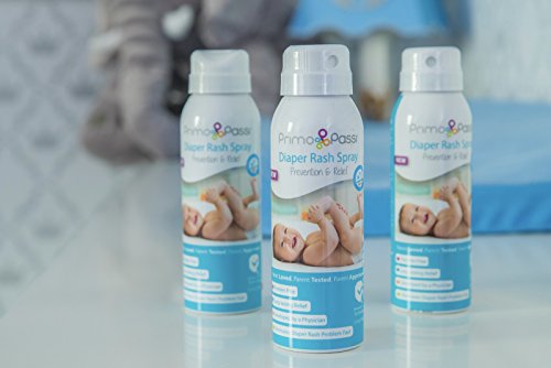 Primo Passi Baby Diaper Rash Spray, Mess-Free 16% Zinc with Moisture Shield Technology 3.5oz, Mess Free I Touch Free Application I Humidity Barrier I Sensitive Skin I Wetness Protection I Long Lasting