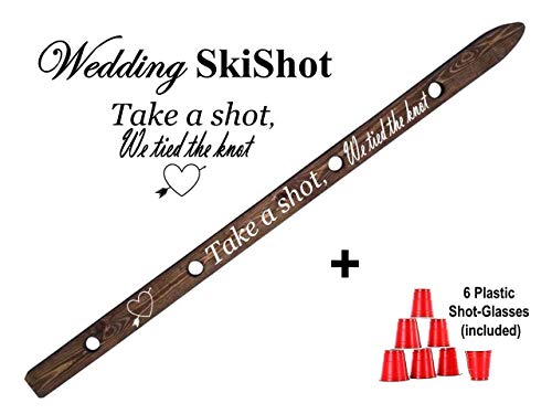 Wedding Ski Shot Shot Board