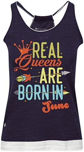 Real Queen Are Born In June Tank-top