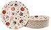 Juvale 80 Pack Paper Plates - 9-Inch Multicolor Autumn Leaves & Pumpkin Design - Sturdy Heavy-Duty Disposable Dinner Plates for Fall Parties & Gatherings