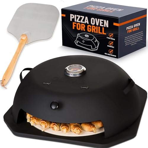 Geras HeatGuard Pro Pizza Oven for Grill Grill Top Pizza Oven for