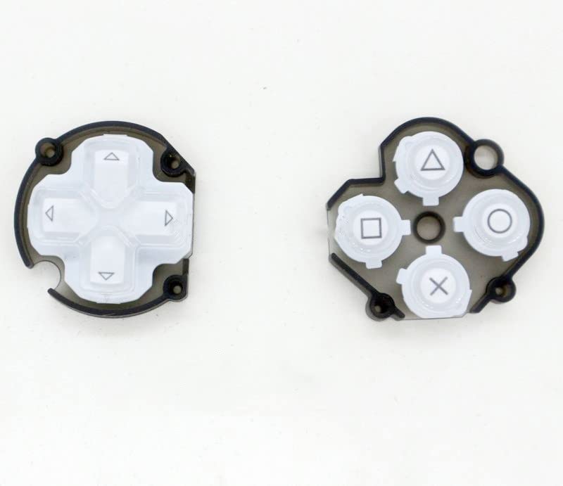 JMXLDS Replacement D-Pad Direction Button ABXY Key Left Right Function Button for PS Vita 1000 PSV 1000 Console White