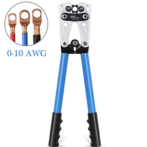 Buy Amzdeal Lug Crimper Crimping Tool Battery Cable Crimper Tool