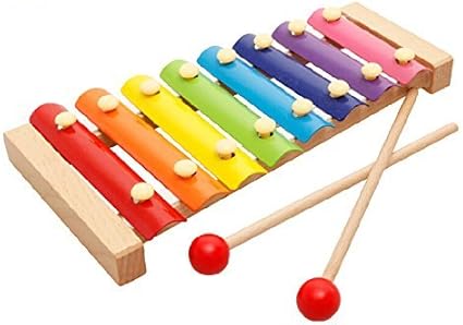 XLKJ Xilófono Juguetes Musicales Xilófono de Madera Infantil ...