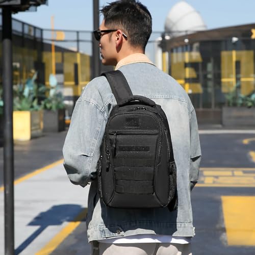 HUNTVP Military Backpack Small 15L Tactical Backpack Molle Waterproof Sports Backpack Man Nylon Bag School Backpack for Travel Camping Hiking