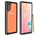 Galaxy Note 10+ Plus Case, Red2Fire Full Body with Built-in Screen Protector, Fingerprint Unlock with Fingerprin, Heavy Duty Shockproof Rugged Cover Case for Samsung Galaxy Note 10+ Plus (Black/Clear)