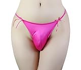 SISSY pouch panties men's girlie thong G-string hipster briefs underwear sexy for men (XL, pink)
