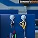 Suction Cup Hooks Wall Hooks - Damage Free (No Drilling, No Screws, No Holes, No Glue) - Perfect for Hanging Your Bags, Cloths, Towels, Kitchen Tools, Bathroom Accessories - 4 Pack