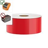 DuraLabel PRO Compatible Premium Vinyl Tape, Red, 2