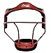 Champion Sports Steel Softball Face Mask - Classic Fielders Masks for Youth - Durable Head Guards - Premium Sports Accessories for Indoors and Outdoors - Red