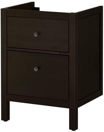 IKEA HEMNES -Waschtisch mit 2 Schubladen schwarz-braun -Färbung: Amazon
