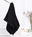 Black Salon Towels (2-Pack, 16 X 27 Inches)-Barber Hand Cotton Towel for Gym, Bath, Spa, Shaving, Shampoo