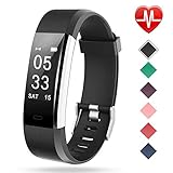 Lintelek Fitness Tracker, Heart Rate Monitor Activity Tracker with Connected GPS Tracker, Step Counter, Sleep Monitor, IP67 Waterproof Pedometer for Android and iOS Smartphone