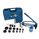 TEMCo Hydraulic Knockout Punch TH0004 - Electrical Conduit Hole Cutter Set KO Tool Kit 5 YEAR WARRANTY