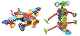 Techno Gears 2 Pack Set Aero Trax Plane & Wacky Robot 80 Pieces Each