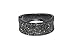 Lux Accessories Gunmetal Rhinestone Glam Bangle Bracelet Hinge Bracelet