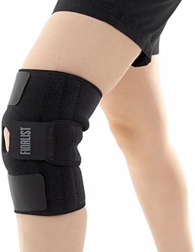 FINALIST Knee Brace Support For Arthritis, Sport, Running, Walking, ACL, LCL, MCL, Meniscus Tear. Adjustable Straps FKS02