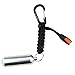 Survival Hax 10 in 1 Paracord EDC Keychain with Waterproof Pill Bottle (Silver)