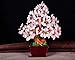 Tesco store Natural Rose Quartz Crystal Money Tree Bonsai Style Decoration （Wealth and Luck）