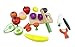 Wooden, magnetic fruit & vegetable play food set, with woven bag - 39 pieces