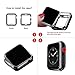 Alritz for Apple Watch 3 Bumper 42mm 38mm, Soft TPU Protective Case Cover for Apple Watch Series 1 Series 2 Series 3 Nike+ Sport Edition (Black/Clear, 42mm)