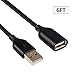 EVISTR USB Cable USB 2.0 Extension Cable 6FT 2Pack - A-Male to A-Female USB Extender Cord 5000+ Bend Lifespan for Playstation, Xbox, Printer, Scanner, Camera, Keyboard, Hard Drive