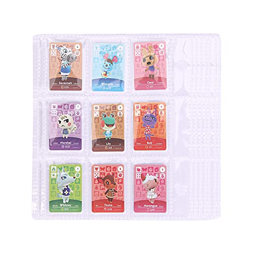 9 Pockets Binder Sleeves Extra Expansion Packs for Animal Crossing Mini Amiibo Cards Binder, 1.3