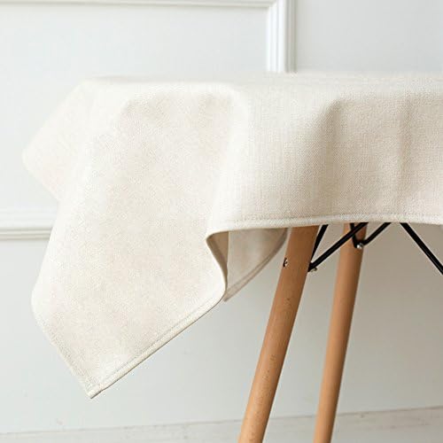 European Pastoral Simple Cotton Linen Tablecloth,Cloth Table Cloth Solid Color Wallpaper,Coffee Table Waterproof Hot Table Cloth-A 85x85cm(33x33inch)