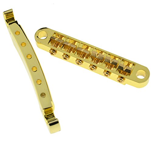 A Set Of Tune-o-matic Guitar Bridge & Tailpiece Studs For LP Guitar Gold
