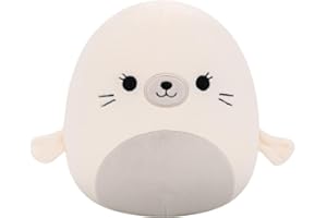 Squishmallows Original 8in Lucille the White Seal – Official Jazwares Plush (Little)