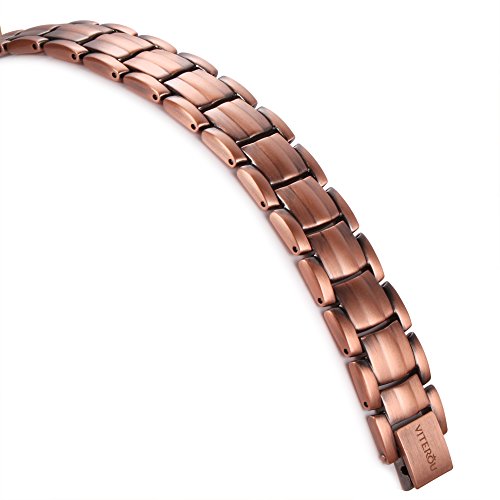 VITEROU Mens Pure Copper Bracelet with for Arthritis