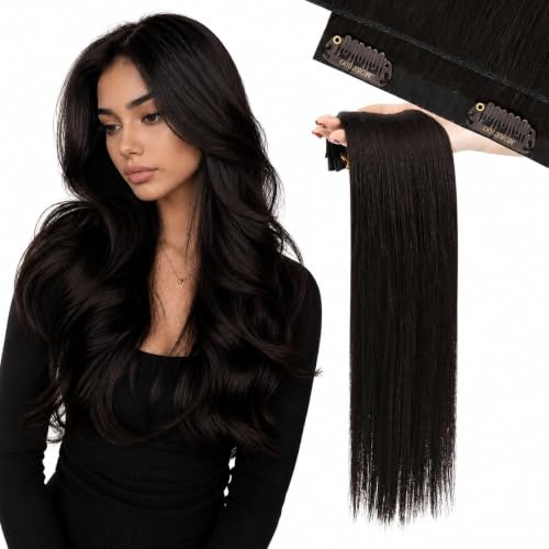 moresoo clip in hair extensions 16 inch