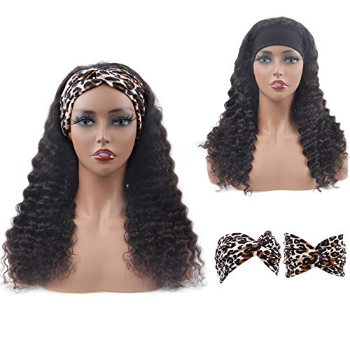 Deep-Wave-Curly-Headband-Wig-Human-Hair-BLY-22-Inch-180-Density-Full-Virgin-Hair-with-5-Fashion-Headbands-Glueless-Wig-For-Women-Natural-Black-Color