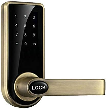 GCLGL Fingerprint Smart Lock Electronic Door Lock Touch Screen Password Digital Code Keyless Latch Bolt Smart Door Lock Smart Home for Bedroom Apartment Office Store