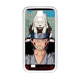 Samsung Galaxy S4 Case,Customized Popular Naruto Inuzuka Kiba Akamaru Boy Dog Lovely Nails Protective Samsung Galaxy S4 Case(White)