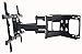 VideoSecu Full Motion TV Wall Mount Bracket Compatible Most 39 to 90 inch LED LCD UHD Plasma, Articulating Dual Arm Pulls Out up to 24