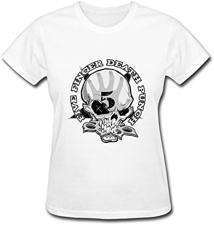 HOOYOUNG Five Finger Death Punch Women's T-shirts S White