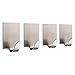 LingStar 3M Hooks for Towel and Robe, Brushed Stainless Steel, 3M Self Adhesive Wall Hooks 4-pieces