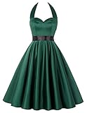 Grace Karin®Women's Vintage 1950's Halter Knee-Length Cocktail Party Dresses