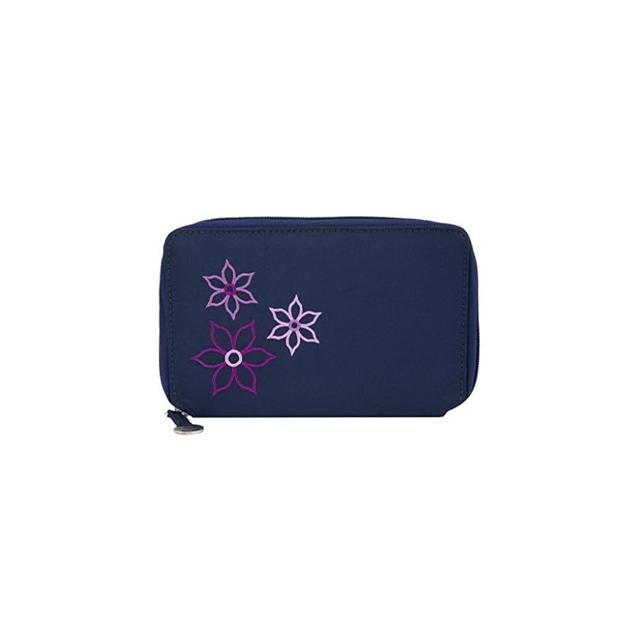 Travelon RFID Blocking Bouquet Family Passport Case, Pewter, One Size