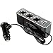 SODIAL(R) 3 WAY MULTI SOCKET CAR CIGARETTE LIGHTER SPLITTER USB PLUG CHARGER DC 12V/24V Triple ADAPTER With USB Port