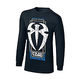 WWE Roman Reigns Its My Yard Long Sleeve T-Shirt Navy Blue 3XL