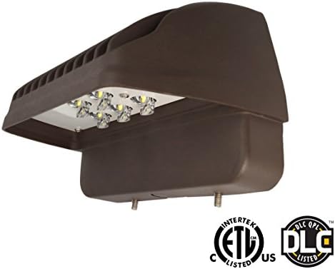 13W LED Wall Pack 5000K Bright White Outdoor Lighting Fixture DLC Approved Wallpack